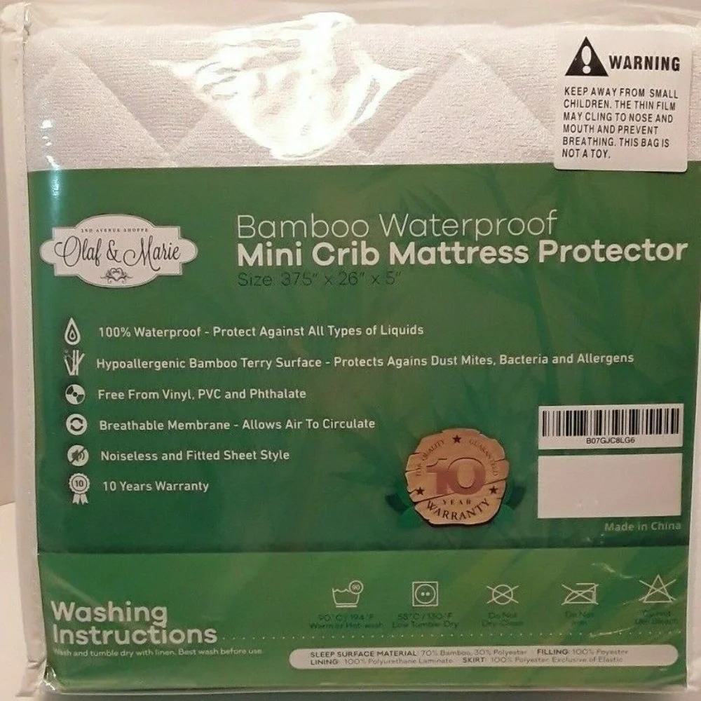 Olaf & Marie Crib Mattress Protector NIP